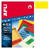 ETIQUETA ADHESIVA APLI B.I/L/C AMARILLA 105.0X 37.0 16XHOJA 20H
