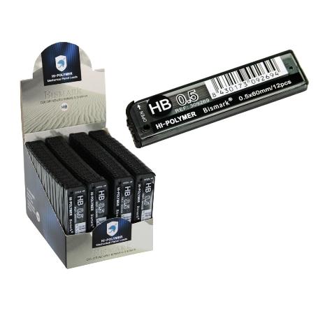 MINAS 0,5 MM HB TUBO 12 UNIDADES