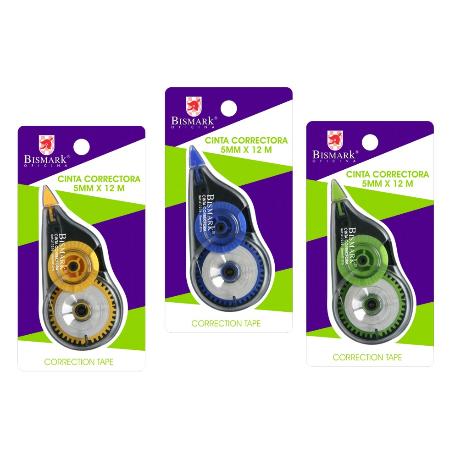 CINTA CORRECTORA BISMARK 5MMX12M