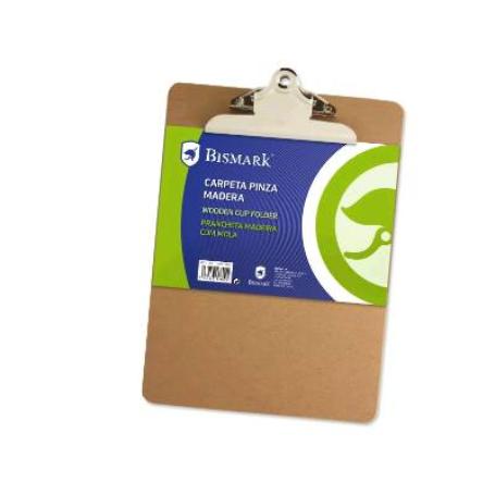 CARPETA MADERA C/PINZA BISMAK -BP-