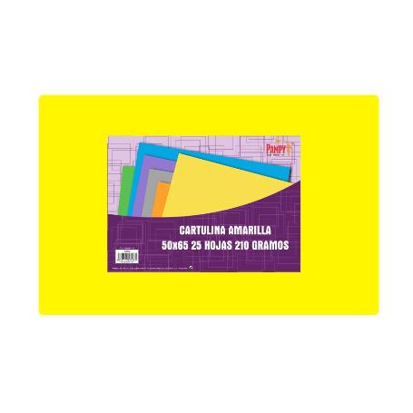 CARTULINA 50X65 AMARILLO MEDIO 
