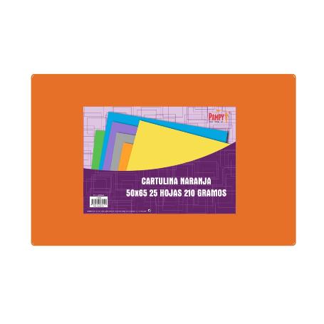 CARTULINA 50X65 NARANJA SIRIO