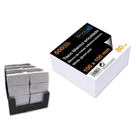 TACO DE NOTAS BLANCO 500H ENCOLADO 10X10 APLI