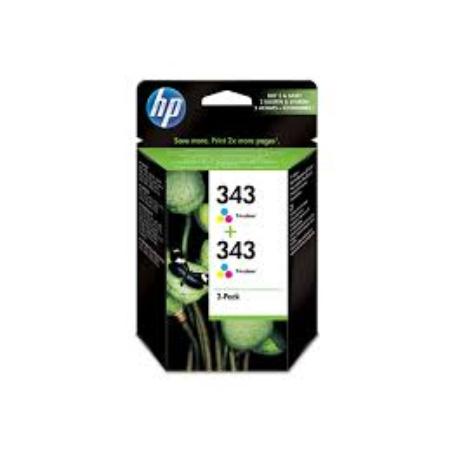 CARTUCHO HP Nº 343 TRICOLOR PACK DE 2 UNIDADES