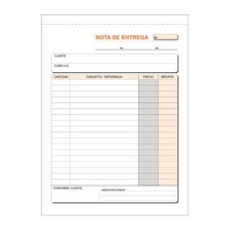 TALONARIO FACTURAS 4º NATURAL 100H DUPLICADO