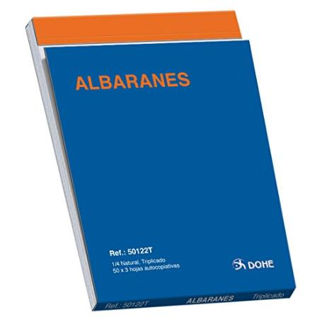 TALONARIO ALBARAN 1/4 NATURAL TRIPLICADO  50122T