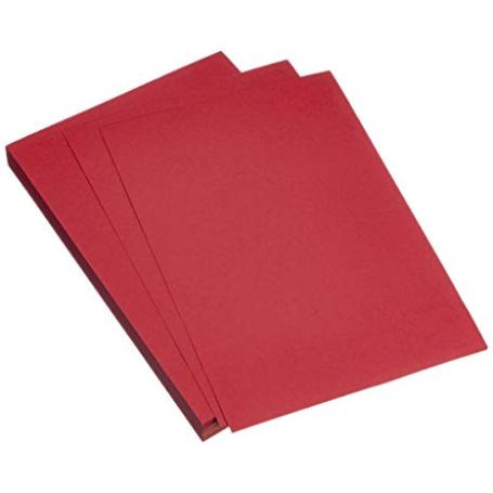 TAPA POLIPROPILENO A4 ROJO 450 MICRAS PAQUETE DE 100 -BP-