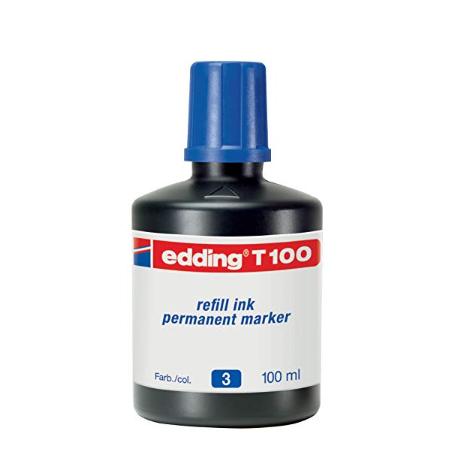 TINTA AZUL PARA MARCADORES EDDING T100