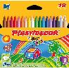 CERAS DE COLORES BIC KIDS PLASTIDECOR CAJA DE 18