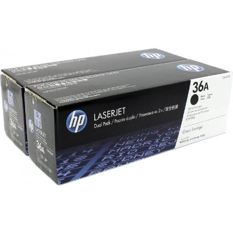 PACK DOBLE TONER HP CB436A NEGRO (2.000PG) LASERJET M1120 MFP/M1522 MFP/P1505