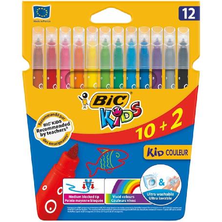 ROTULADOR BIC KID COULEUR 10+2 -NETO ESCOLAR-12