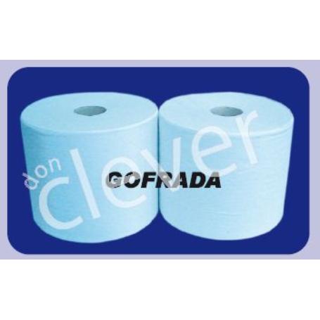 CELULOSA INDUSTRIAL GOFRADA AZUL 2 CAPAS BOLSA DE 2 BOBINAS