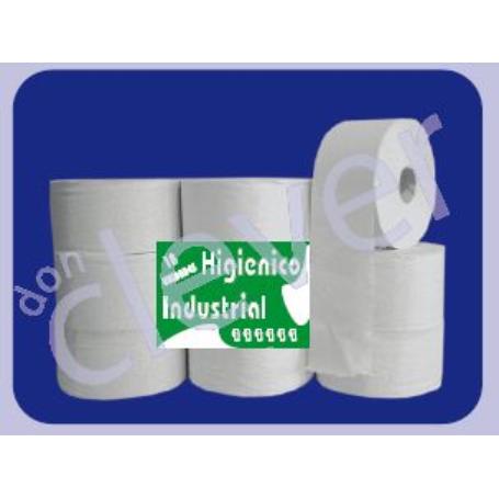PAPEL HIGIENICO INDUSTRIAL 1ª LISO 2 CAPAS BOLSA DE 18 UNIDADES
