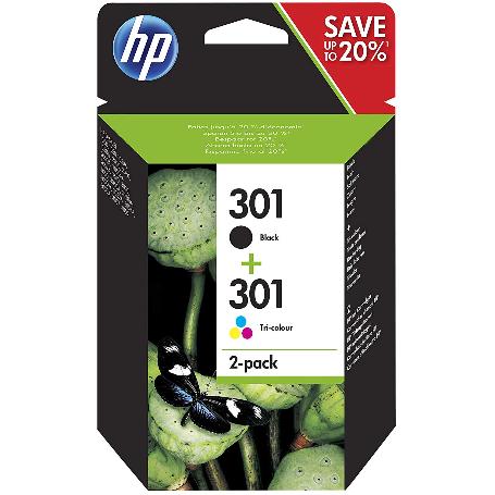 CARTUCHO HP Nº 301 PACK NEGRO+COLOR