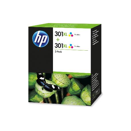PACK CARTUCHO DOBLE HP Nº 301 XL TRICOLOR