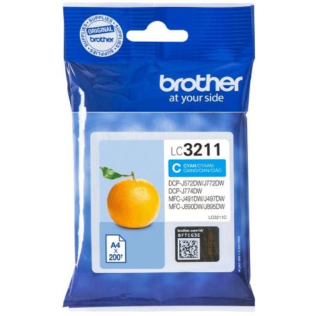 CARTUCHO BROTHER LC3211C CIAN