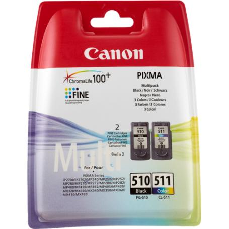 PACK CARTUCHO CANON PG-510/CL-511 NEGRO Y COLOR
