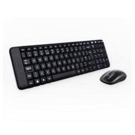 TECLADO + MOUSE LOGITECH MK220 OPTICO USB NEGRO INALAMBRICO