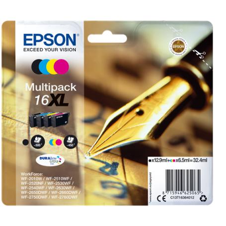 CARTUCHO EPSON NEGRO-TRICOLOR C13T16364010