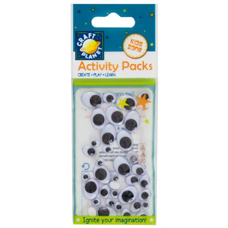 OJITOS MOVILES ADHESIVOS OVALADOS 36 UNIDADES