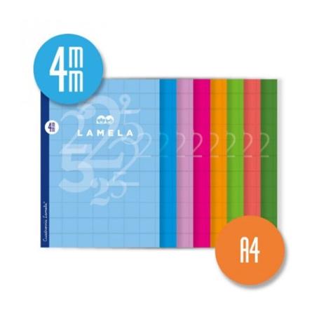 LIBRETA LAMELA A4 4MM 50H