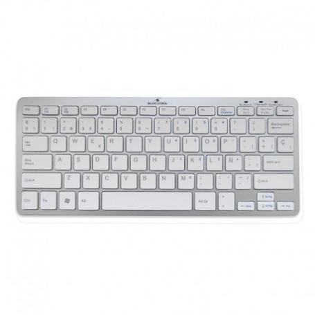 TECLADO SLIM BLUETOOTH PLATA