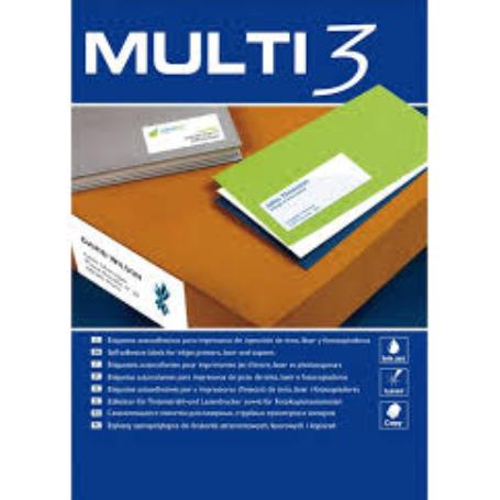 ETIQUETA ADHESIVA MULTI 3 105X42.2 MM 100H