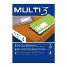 ETIQUETAS ADHESIVAS MULTI-3 99,1X93,1MM A4 CAJA DE100H