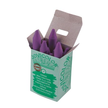 CERA JOVICOLOR CAJA 12 MONOCOLOR LILA