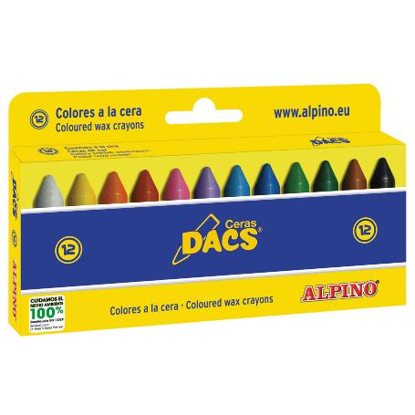 CERAS DACS CAJA DE 12 COLORES SURTIDOS