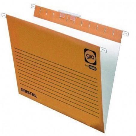 CARPETA COLGANTE Fº LOMO V BICOLOR GIO CAJA DE 25