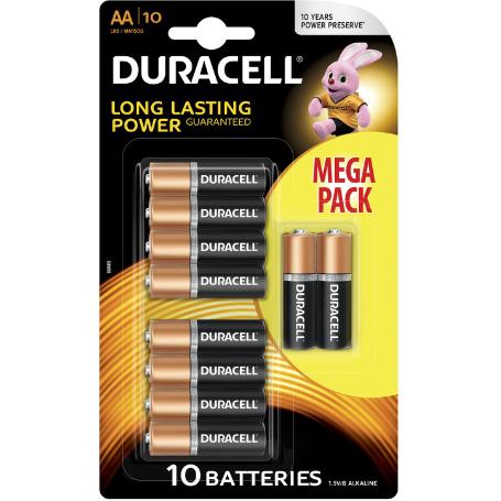PILA DURACELL AA LR6 BLISTER 10U.