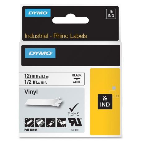 CINTA DYMO D1 12MM BLANCO VINILO