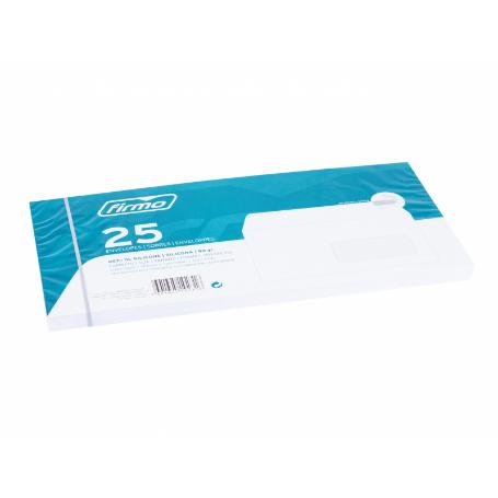 PAQUETE 25 SOBRES AMERICANO V/D