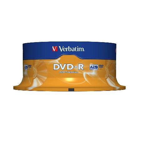 DVD-R VERBATIM 4.7GB 16X TARRINA 25 REF.43522