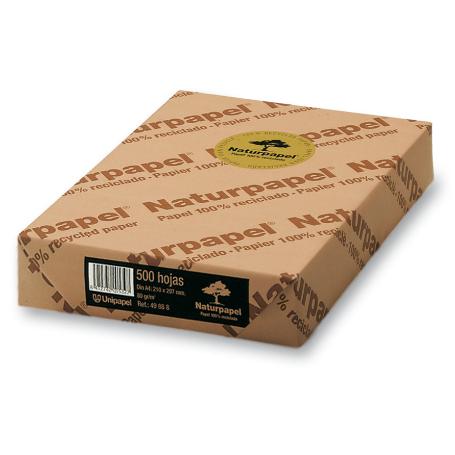 PAPEL NATURPAPEL ISO 80 A4 RECICLADO 80GR PAQUETE DE 500H