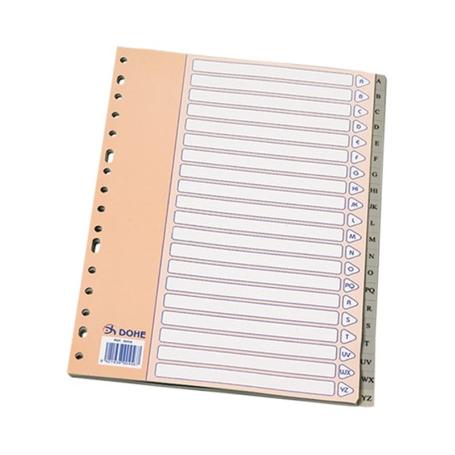 INDICE SEPARADOR A-Z 20 POSICIONES GRIS Fº