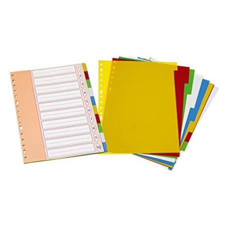 SEPARADOR COLORES DOHE A4 10 POSICIONES