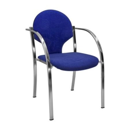 SILLA CONFI.LENA CROMADA DELTA 317 NEGRO