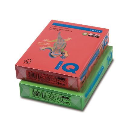 PAPEL IQ COLOR A4 VERDE PRIMAVAVERA 80GR PAQUETE 500H