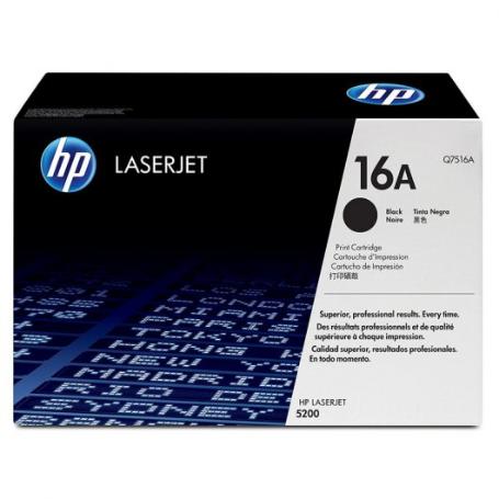 TONER HP Q7516A NEGRO (12.000PG) LASERJET 5200