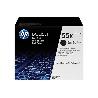 PACK DOBLE TONER HP CE255XD NEGRO ALTA CAPACIDAD (12.500PG) LASERJET P3010/P3015/M521/M525