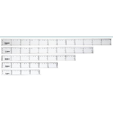 REGLA TRANSPARENTE FM 20 CM